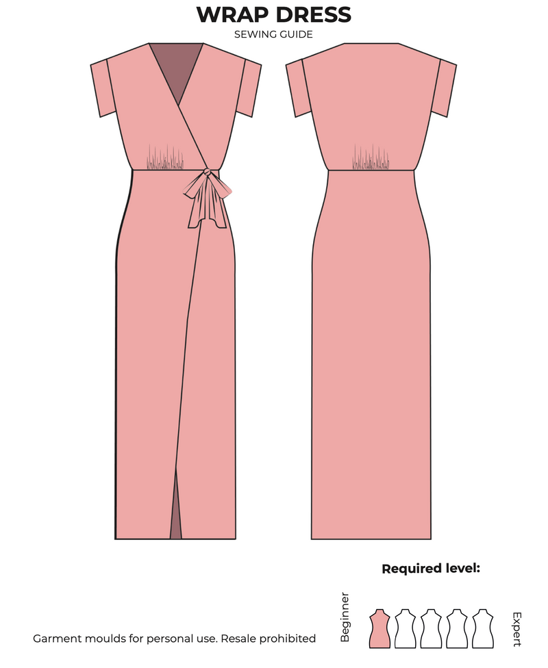 Floral Wrap Dress Sewing Pattern | Sizes 2XS-3XL | DIY Picnic Vibes