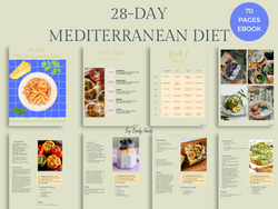 28-Day Meal Planner, Recipes, & Nutritional eBook: Mediterranean Diet