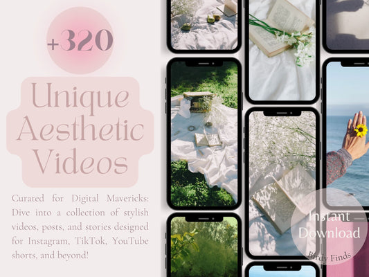 320+ Aesthetic Faceless Stock Videos for Instagram, TikTok, YouTube & More!