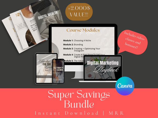Online Marketing Courses, Digital Marketing Course for Beginners with MRR Master Resell Rights Digital Marketing BUNDLE to Resell