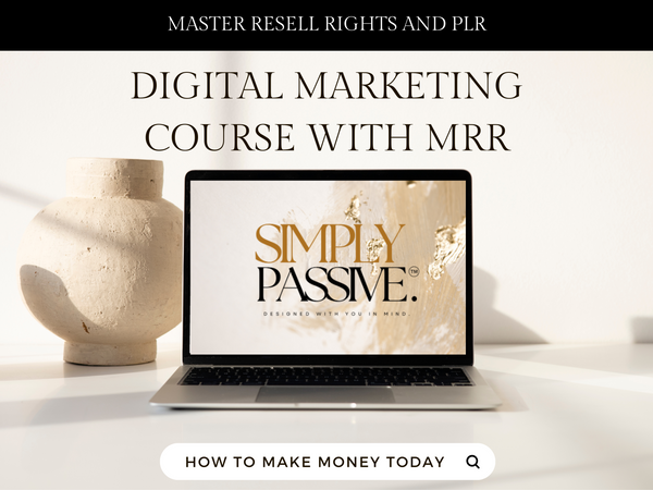 Digital Marketing Course for Beginners with MRR Master Resell Rights Digital Marketing BUNDLE to Resell