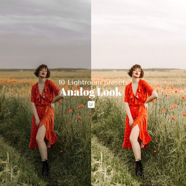 10 Analog Look Lightroom Mobile and Desktop Presets - Create Aesthetic and Cinematic Photographs