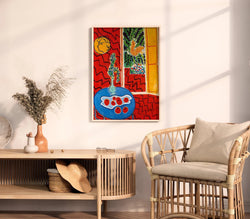 Matisse: Aesthetic Red Digital Print - Instant Download
