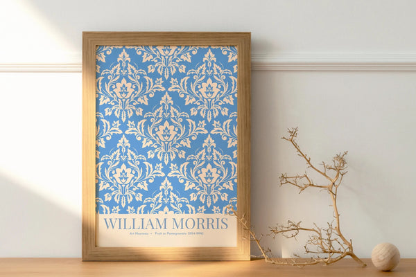 William Morris Blue Leafs: Digital Download