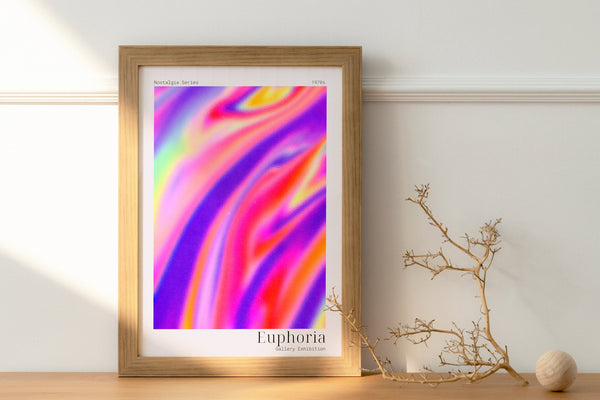 Euphoria: Neon Rainbow - Digital Art Print