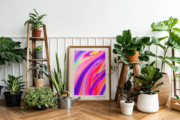 Euphoria: Neon Rainbow - Digital Art Print
