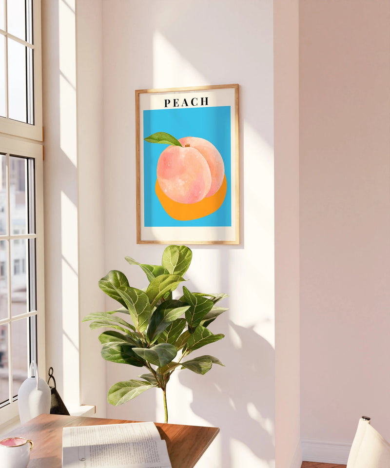 Aesthetic Peach Art: Digital Download