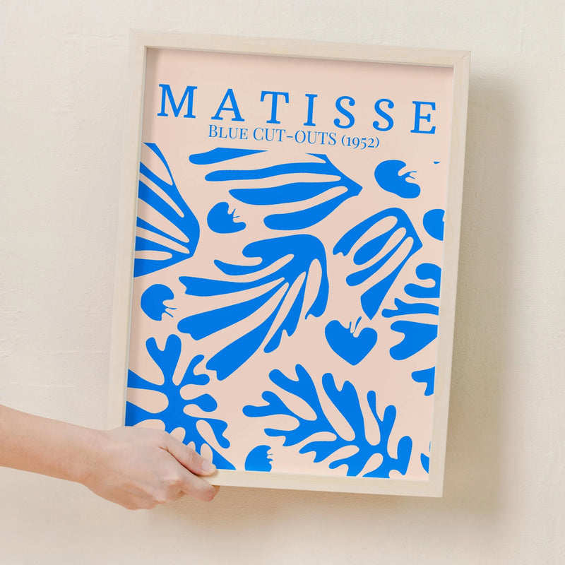 Serene Blue Blooms: Matisse Digital Download