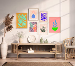 Colorful Set of 6 Matisse-Inspired: Digital Downloads