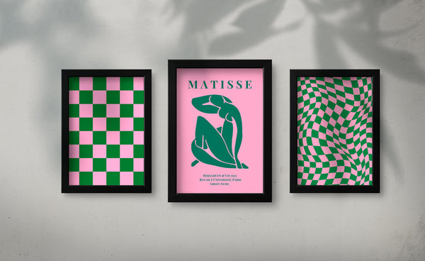 Emerald & Pink: Set of 3 Matisse Digital Downloads