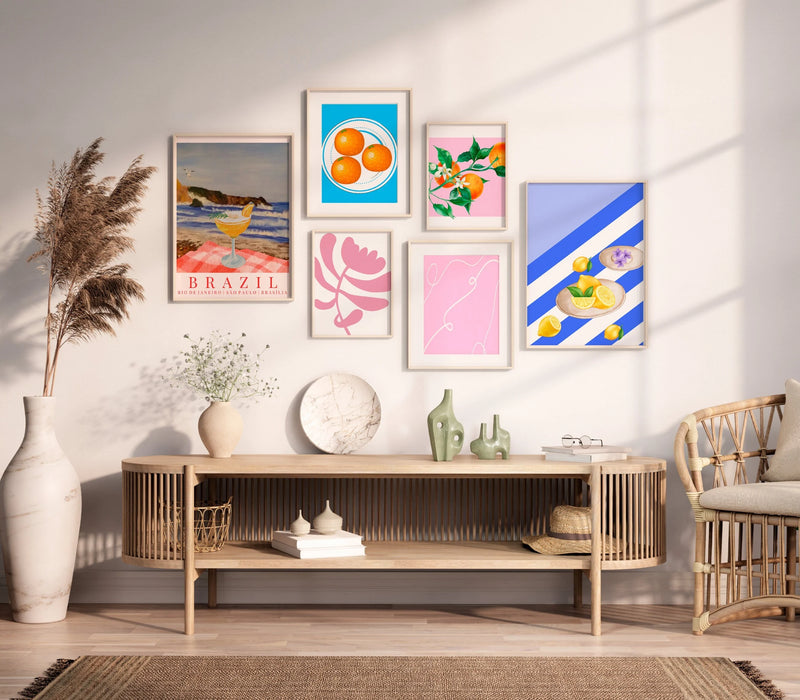 Vibrant Wall Art,Aesthetic Colorful Moments: Set of 6 Digital Downloads