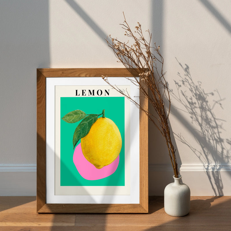 Aesthetic Lemon Art: Digital Download