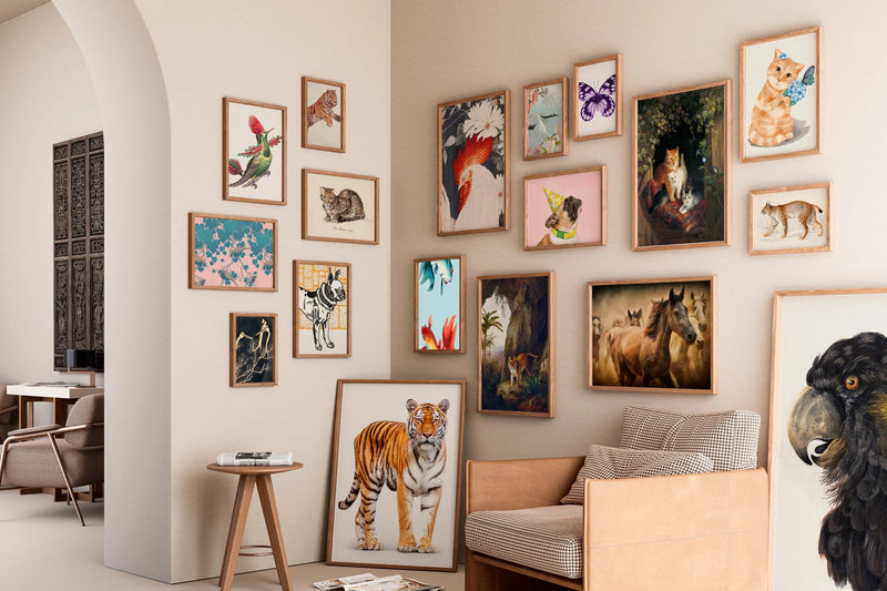 Animals Wall Art, Set of 550+ Aesthetic Animals - Digital Downloads