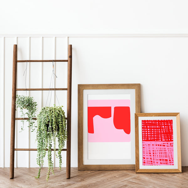 Pink and Red Artworks - Set of 2 Digital Downloads