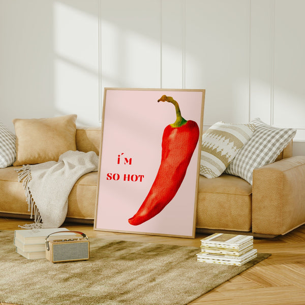 Retro Wall Art, Spice up Your Space: Funny Pepper Digital Download