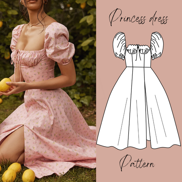 Milkmaid Dress PDF Digital Sewing Pattern