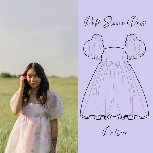 Puff Sleeve Mini Dress PDF Pattern